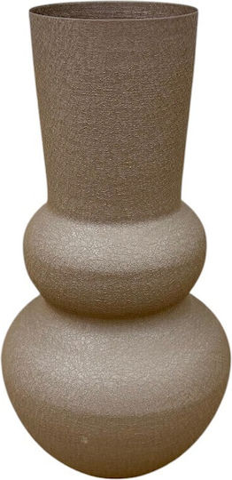 Metallic Brown Vase 10xH31cm