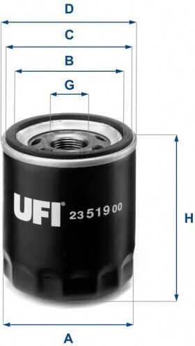 Ufi Ölfilter Jeep Compass 2.0 Patriot 2.0 Lancia Flavia 2.4 12