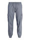Men's Elastic Grey Cargo Trousers