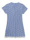 Ansin Sommerliches Damen-Nachthemd Blau