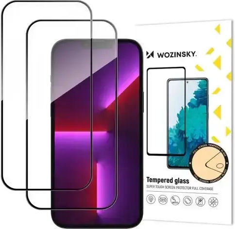 Wozinsky Voller Leim Vollflächig gehärtetes Glas 2 Stück (iPhone Air)