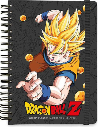 Grupo Erik Dragon Ball Schule Wöchentlicher Akademischer Planer A5 2026/27 14,8x21cm