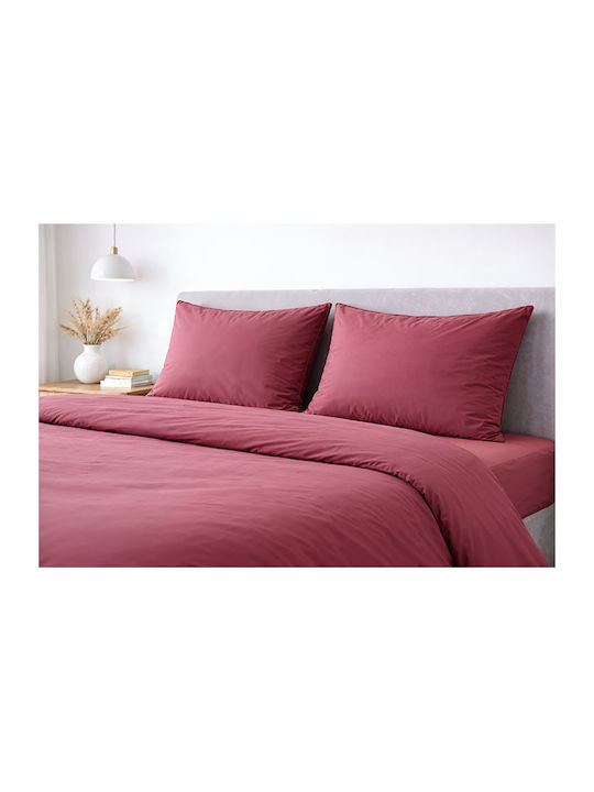 Vesta Home Cearceaf De Pat Single 100x200cm Peach Rose