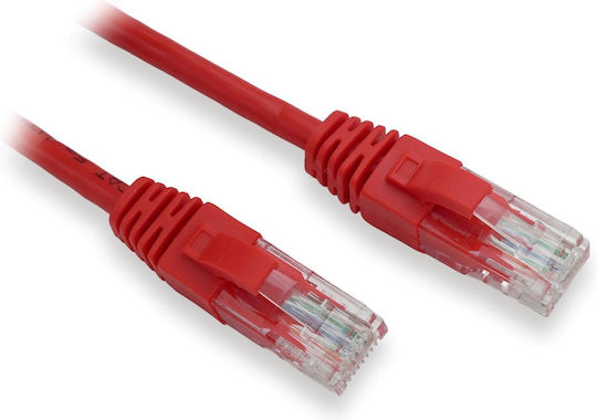 Lynx U/UTP Cat.5e (Gigabit) Καλώδιο Δικτύου Ethernet 0.1m Κόκκινο 10τμχ