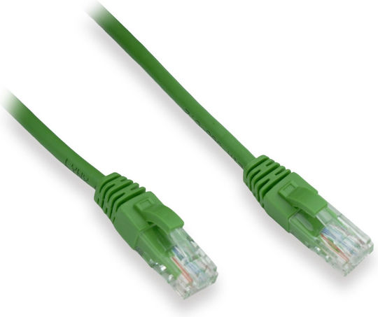 Lynx U/UTP Cat.5e (Gigabit) Καλώδιο Δικτύου Ethernet 0.5m Πράσινο 10τμχ