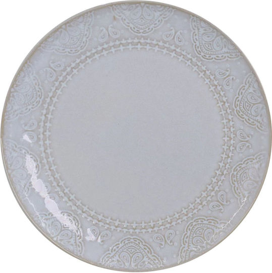 Domoletti Shallow White Serving Plate with Diameter 26.6cm
