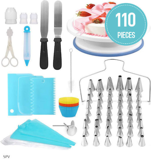 SPV Pastry Tools Set of Stainless Steel 28x7.5cm 110pcs