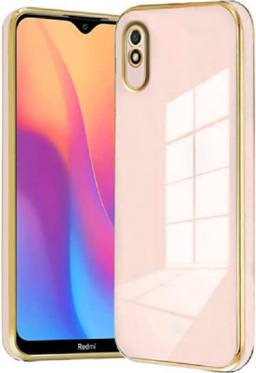 Bodycell Gold Plated Silicone Case Xiaomi Redmi 9A 9AT 9I Pink 5206015071980