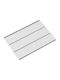 Rechteckiges Garderobe Regal aus Metall Anthrazit 58,2x40,7cm