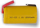 Wiederaufladbare Ni-Cd Batterie 2000mAh 1,2V mit Klinge