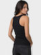 Baumwoll Schwarz Damen T-Shirt