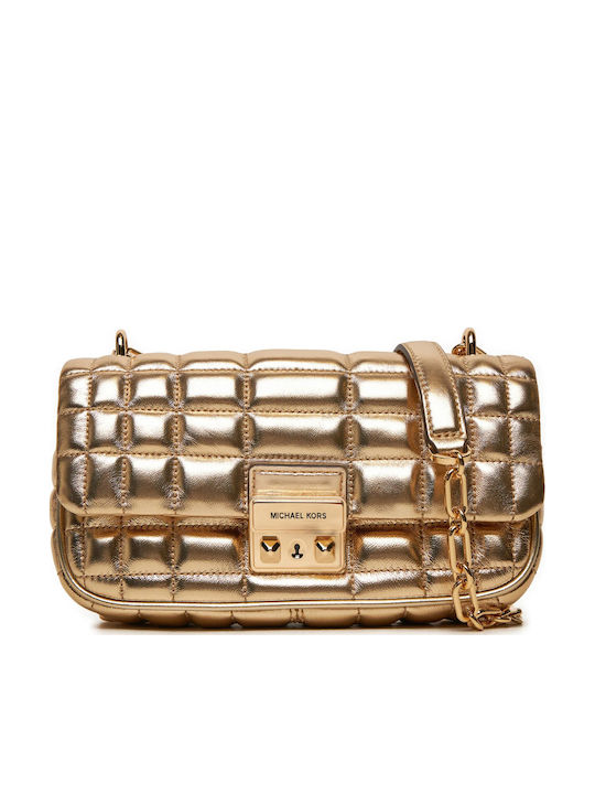 Michael Michael Leder Damen Schultertasche Gold