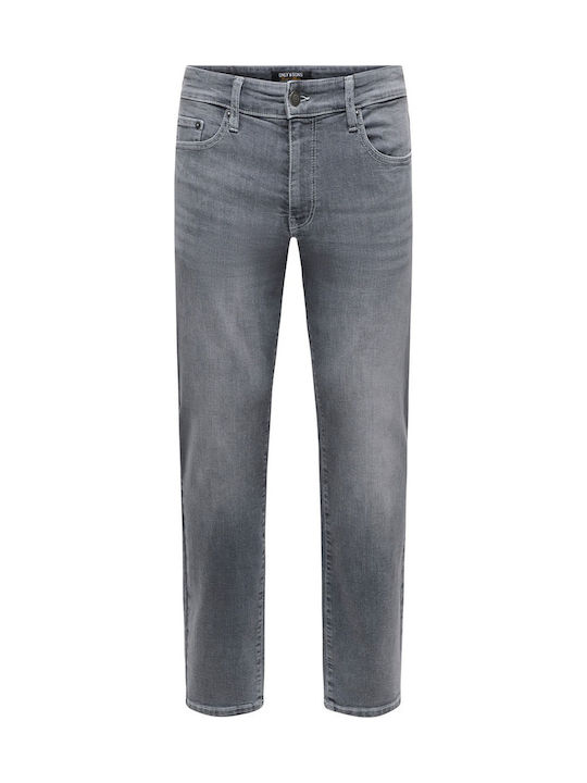 Men's Grey Jeans Pants