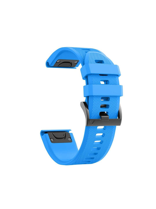 Garmin Fenix 6s 20mm Tragbare Bänder aus Silikon Hellblau