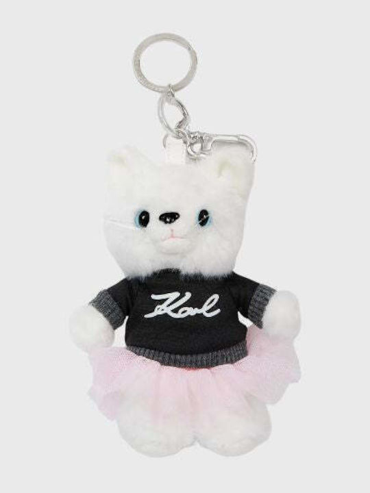 Karl Lagerfeld Ikon Choup Ruffle 3D Ключодържател B3W50013 Бял Karl Lagerfeld Ikon Choup Ruffle 3D Ключодържател B3W50013 Бял