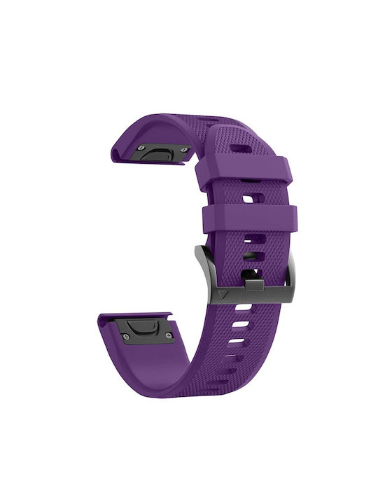 Garmin Fenix 6s 20mm Λουράκι Ρολογιού Σιλικόνης Μωβ