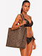Bluepoint Fabric Brown Beach Bag