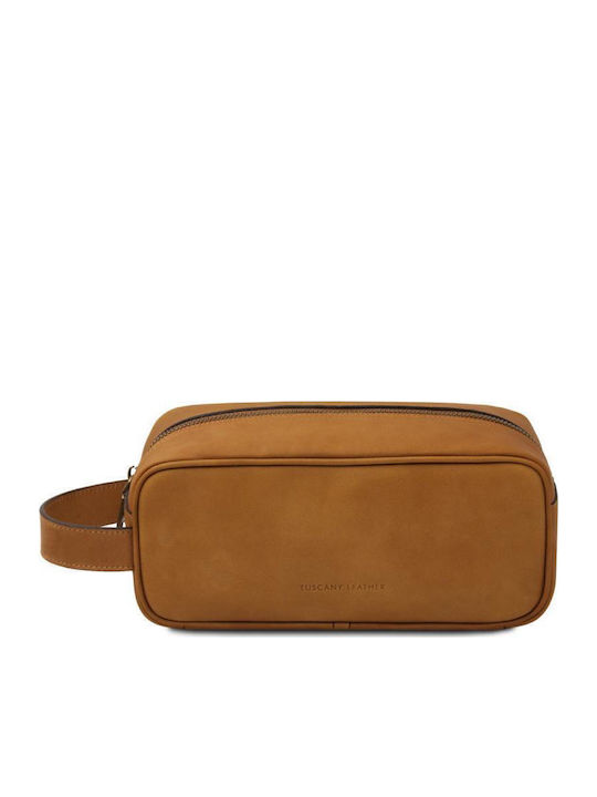 Leather Toiletry Bag Harvey Natural