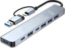 NSP N38 USB Hub 7 Ports (USB-A / USB-C)