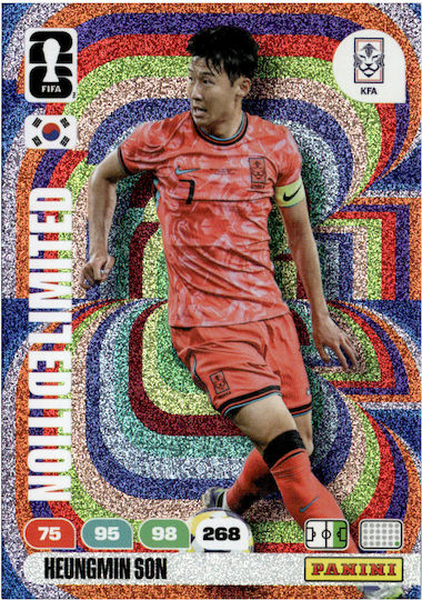 Panini Heungmin Son Korea Limited Edition Adrenalyn XL