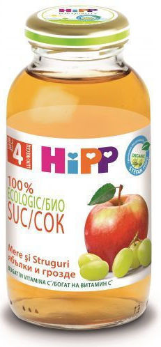 Hipp Βιολογικός Χυμός Μήλο / Σταφύλι 200ml