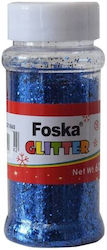 Glitzer Goldstaub Foska Schüttelglas 60g Blau