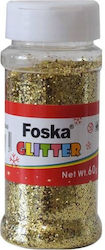 Glitzer Goldstaub Foska Schüttelglas 60g Gold