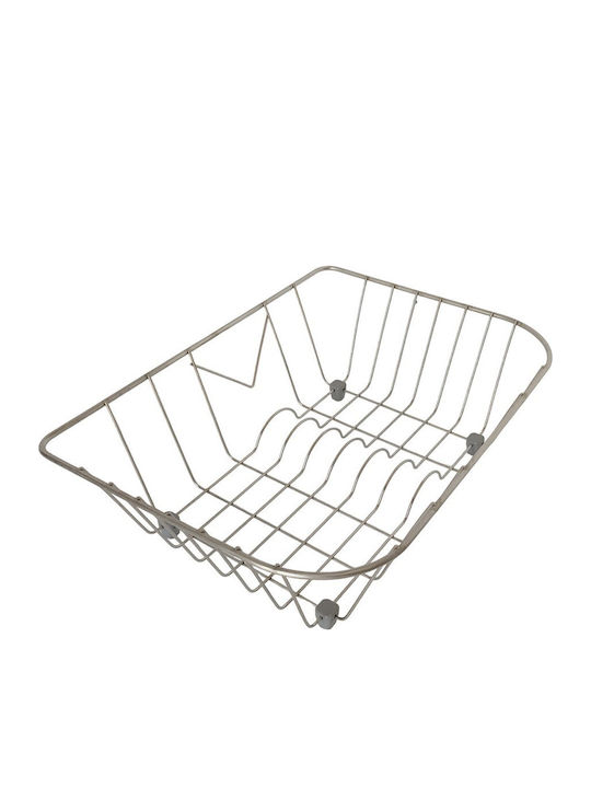 Sanitec No3 Sink Strainer Inox Silver 41x30cm