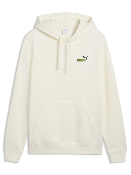 PUMA Small Φούτερ με Κουκούλα Μπεζ