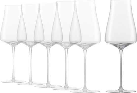 Schott Zwiesel Σετ Ποτήρια Λευκού Κρασιού Κολωνάτα Γυάλινα 402ml 6τμχ