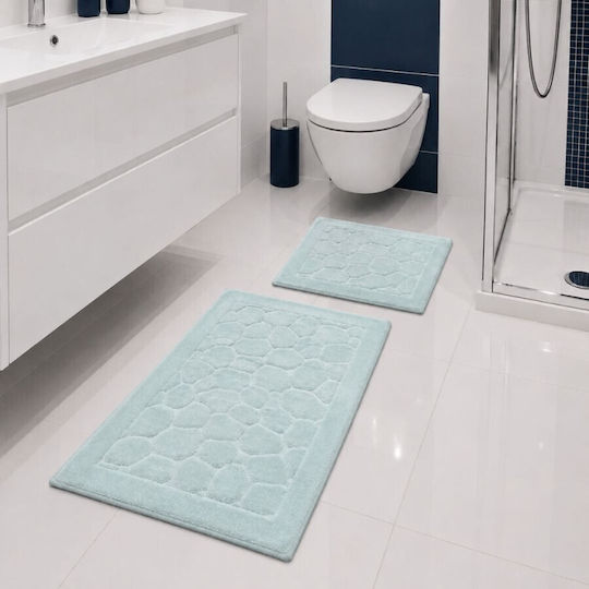 Tropik Home Set Covoare De Baie Din Bumbac LJD27742 Verde 2 Bucăți