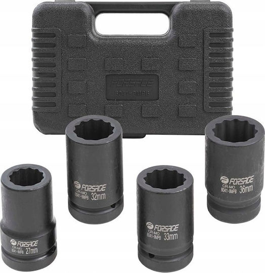 Forsage Pneumatic Sockets With 1" Frame Host Set 4 Pieces