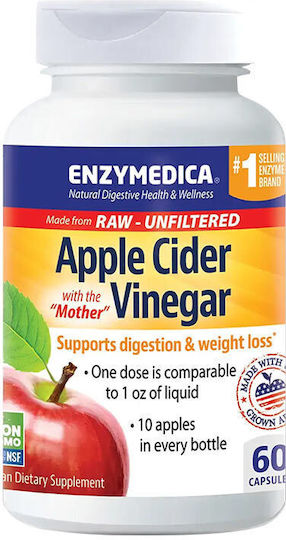 Enzymedica Apple Cider Vinegar Enzymedica 120 Capsules