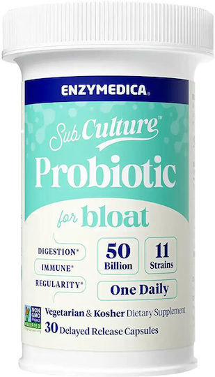Enzymedica Subculture Probiotic Bloat Enzymedica 30 Capsules