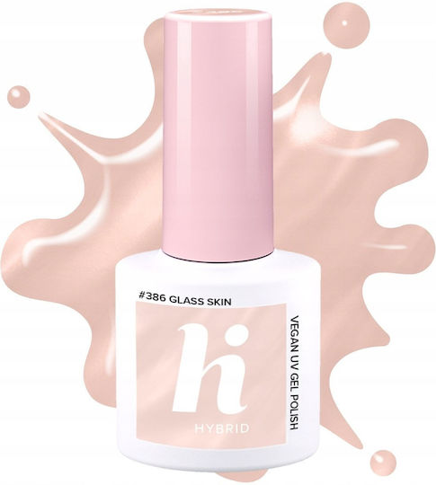 Hi Hybrid Ημιμόνιμο Βερνίκι Νυχιών #387 Rosy Mist 5ml
