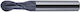 Fanar Carbide End Mill Dia 1.0 R0.5 2/50 Z2 Ha4...