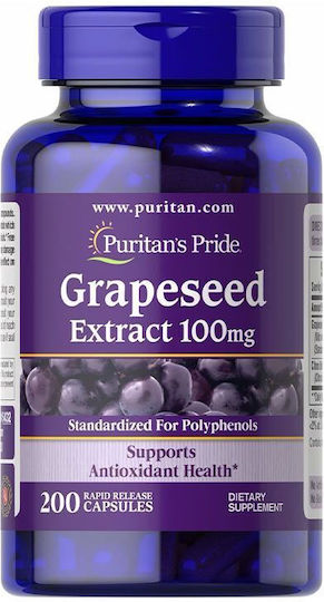 Puritan's Pride Traubenkernextrakt 100 Mg Puritan's Pride 200 Kapseln
