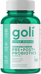 Goli Zero Sugar Pre + Post + Probiotice Gummies Goli 60 Gummies