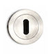 Round Rosette for Interior Door Metal Keyhole Simple Key Inox
