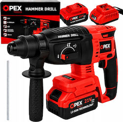 Verk Group Impact Rotary Hammer 21V With 2 Batteries 3Ah