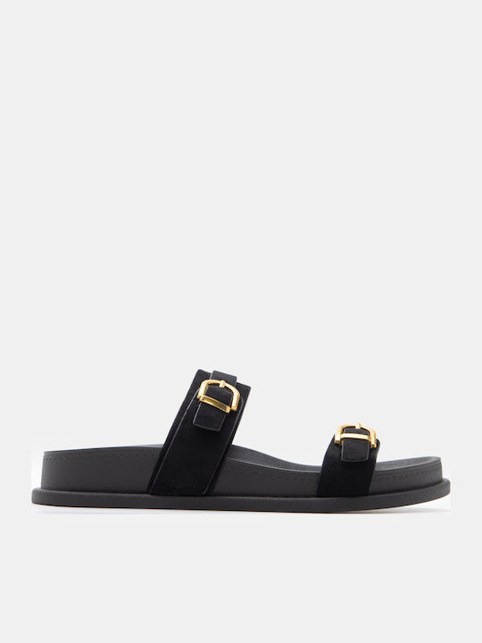 Sandale Casual Damă Flatforme Negre