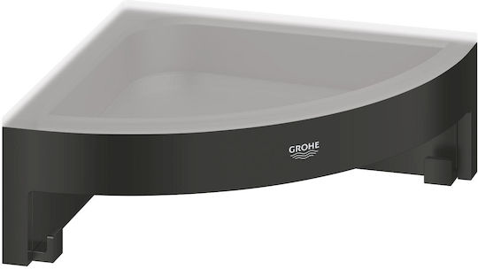 Grohe Γωνιακή Επιτοίχια Ραφιέρα Μπάνιου Μεταλλική Μαύρη