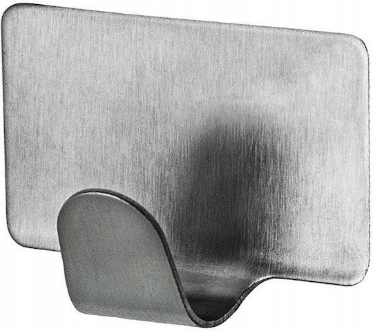 Bisk Cârlig De Baie Dublu Cu Autocolant 3x3cm Gri
