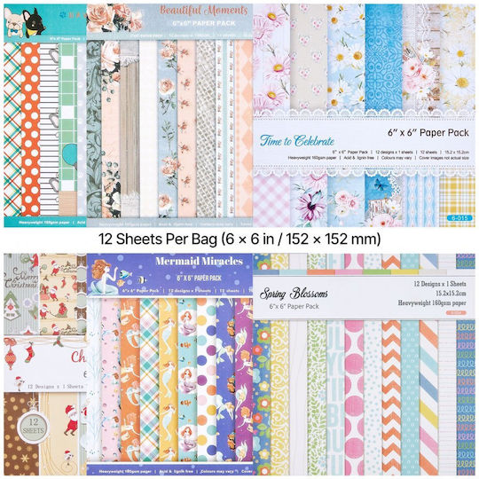 Vevor Double Sided Scrapbooking Leaves 72 Sheets 1 Piece