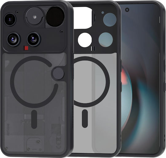 Spacecase Hybrid Mag Rückseite Umschlag Silikon Schwarz (Nothing Phone (3))