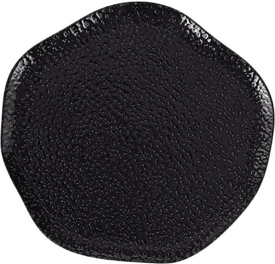 Porland Runde Servierplatte Schwarz 21cm