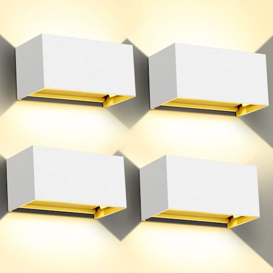 Wandmontiertes Außenlicht LED IP65 20W mit Warmweißem Licht Wandmontiertes Außenlicht LED IP65 20W mit Warmweißem Licht