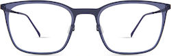 Modo 4120 Navy Blue Metal Prescription Eyeglass Frames