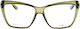 Gucci Gg 3195 5q4 Without Lenses Frame Only Brown Olive Acetate