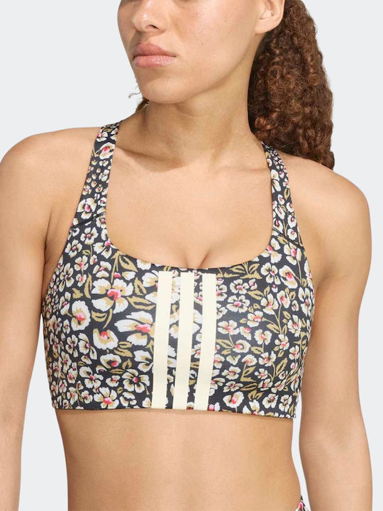 Sport-BH Optime Damen Weiß mit Futter